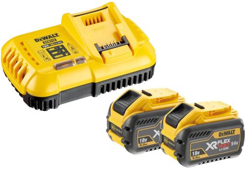 DeWALT Nabíječka XR FLEXVOLT + 2x akumulátor 9,0Ah DCB118X2