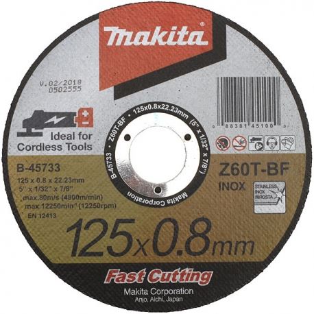 MAKITA kotouč řezný nerez 125x0.8x22.23 mm B-46953