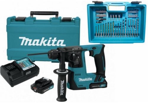 Makita Aku vrtací kladivo s příslušenstvím Li-ion CXT 12V/1,5Ah HR140DWYE1