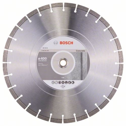 BOSCH Diamantový dělicí kotouč Best for Concrete 450x25,40x3,6x12mm 2608602660