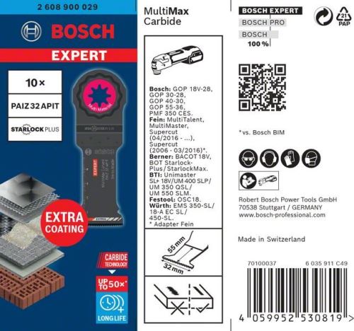 BOSCH EXPERT STARLOCKPLUS PAIZ32APIT,10ks 2608900029