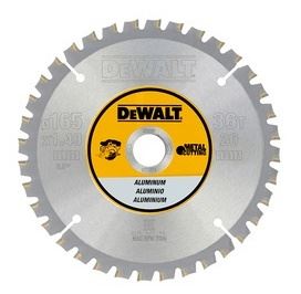 DeWALT Pilový kotouč pro AKU pily na řezání hliníku, FTG 3°, 165 x 20 mm, 36 zubů DT1911