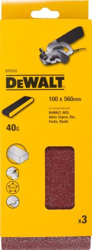 DeWALT Brusný pás pro pásové brusky K60, 560 x 100 mm (3 ks) DT3314