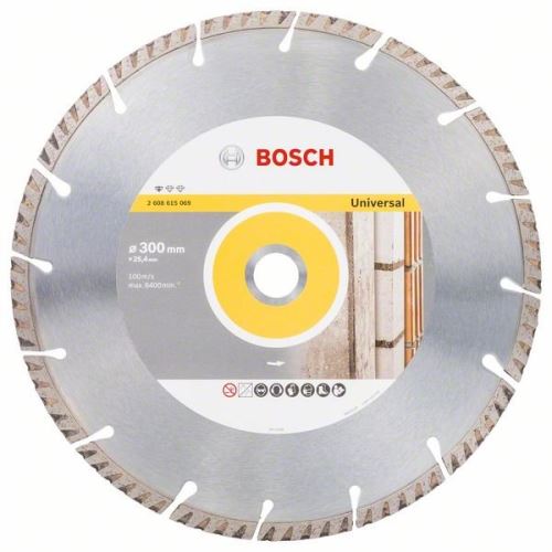 BOSCH Diamantový dělicí kotouč Standard for Universal 300 × 25,4 300x25.4x3.3x10mm 2608615069