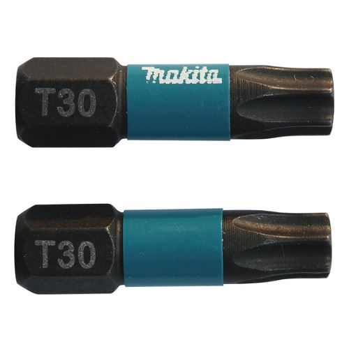 MAKITA torzní bit 1/4" IMPACT BLACK T30, 25 mm 2 ks B-63694