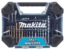 MAKITA sada vrtáků a příslušenství 38 ks v plastovém kufru E-22573 MAKITA sada vrtáků a příslušenství 38 ks v plastovém kufru E-22573
