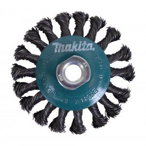 MAKITA miskovitý kartáč z ocelového drátu,splétaný drát 0,5 mm,100 mm D-39861