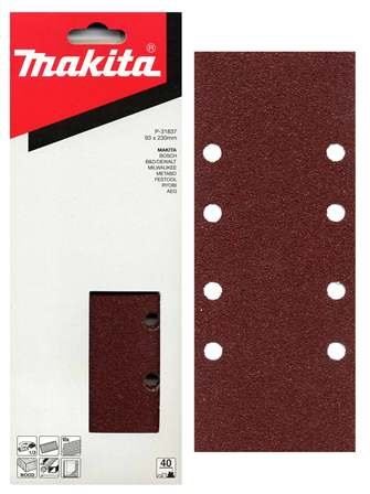 MAKITA papír brusný 93x228 mm 8 děr K240, 10 ks P-36049