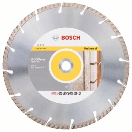 BOSCH Diamantový dělicí kotouč Standard for Universal 300 × 22,23 300x22.23x3.3x10mm 2608615067