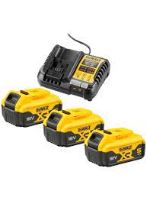 DeWALT Startovací sada nabíječka + 3 baterie 18V 5,0Ah DCB1104P3