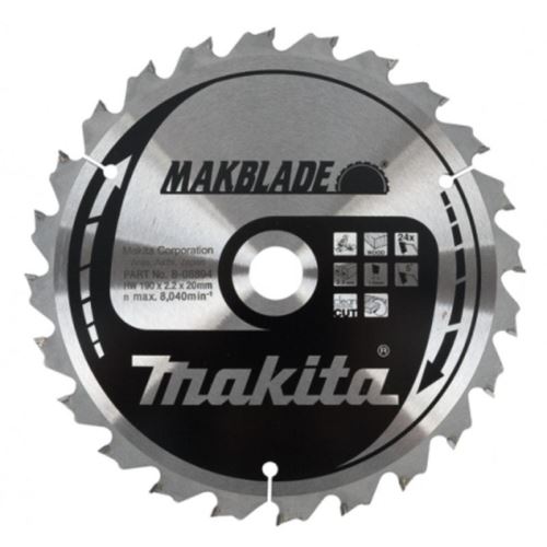 MAKITA kotouč pilový dřevo MAKBLADEplus 216x2.4x30 mm 24 zubů B-08610