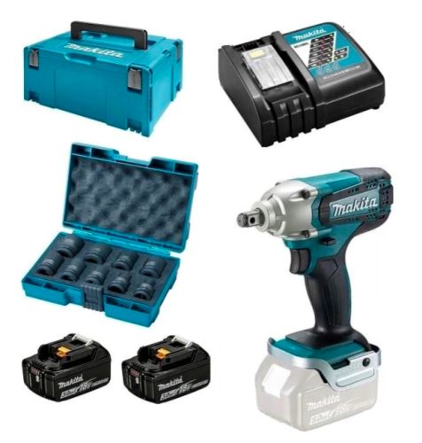 Makita Aku rázový utahovák 1/2" Li-ion LXT 18V/3,0Ah DTW190JX3