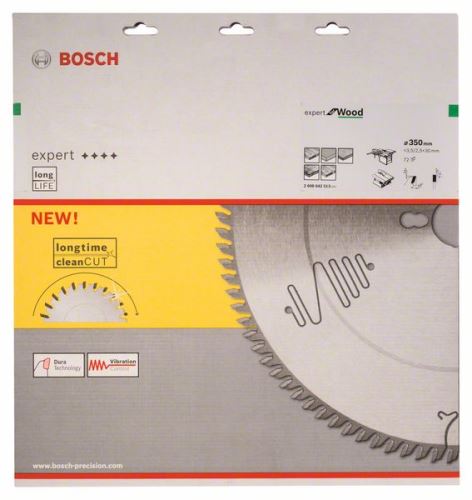 BOSCH Pilový kotouč Expert for Wood 350 x 30 x 3,5 mm, 72 2608642513