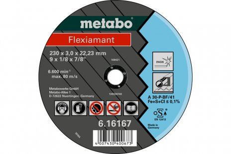 METABO Brusný kotouč Flexiamant 180 x 3,0 x 22,23 INOX, TF 42 616299000