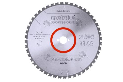 METABO Pilový kotouč   HW/CT 305 x 30 mm, 48 zubů 628227000