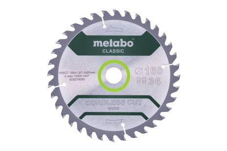 METABO Pilový kotouč 165 x 20 mm, 36 zubů, 15° CordlessCutClassic  628279000