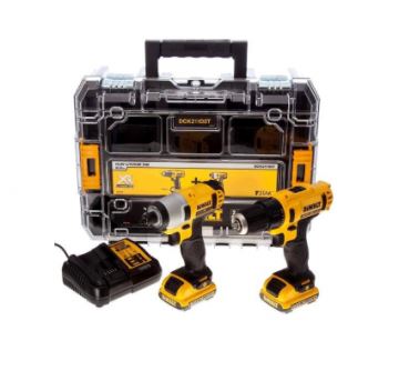 DeWALT Aku vrtačka / šroubovák a rázový šroubovák DCK211D2T