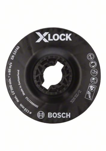 BOSCH X-LOCK Opěrný talíř, střední 115 mm, 13 300 ot./min 2608601712