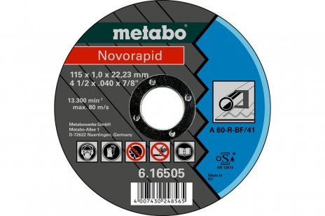 METABO Brusný kotouč Novorapid 230 x 1,9 x 22,23 mm, ocel, TF 42 - 616509000 616509000