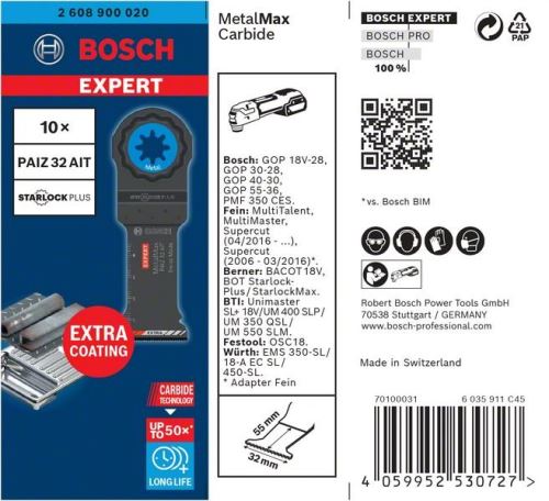 BOSCH EXPERT STARLOCKPLUS PAIZ32AIT,10ks 2608900020