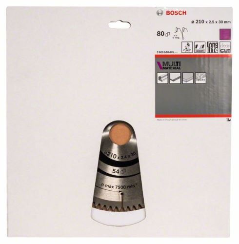 BOSCH Pilový kotouč Multi Material 210 x 30 x 2,5 mm; 80 2608640445