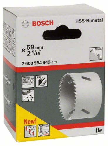 BOSCH Děrovka HSS-bimetal pro standardní adaptér 59 mm, 2 5/16" 2608584849