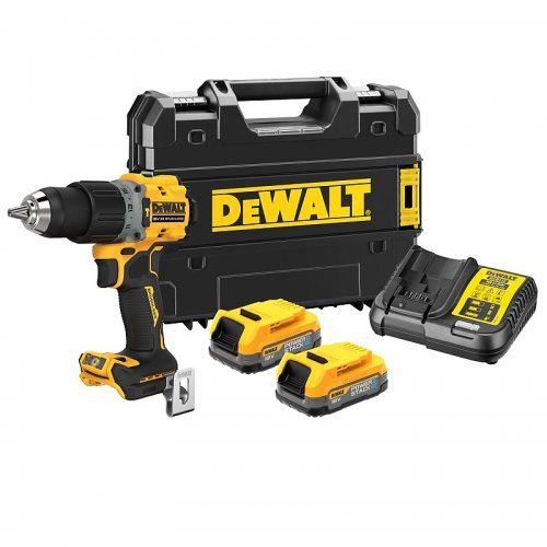 DeWalt Aku příklepová vrtačka 18V 1x1,7Ah DeWALT POWERSTACK DCD805E1T