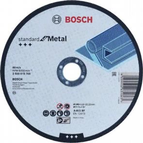 BOSCH Řezací kotouč Standard for Metal 180 x 1,6 x 22,23 mm, rovný 2608619769