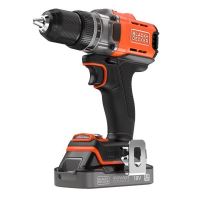 BLACK+DECKER Aku vrtací šroubovák POWERCONNECT s 2,0Ah baterií a 1A nabíječkou BCD382D1XK