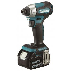 MAKITA Aku rázový šroubovák 1/4" Li-ion LXT 18V/5,0Ah, Makpac DTD157RTJ