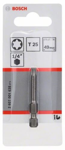 BOSCH Šroubovací bit zvlášť tvrdý Extra-Hart T25, 49 mm 2607001638