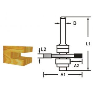 MAKITA Kotoučová fréza složiskem stopka 8 mm,47,6x5,5x59 mm D-48991