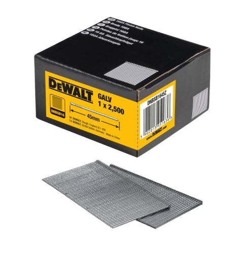 DeWALT Pěchovací hřeby 1,5 x 45 mm (2500 ks) DNBSB1645Z