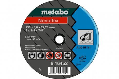 METABO Brusný kotouč Novoflex 230 x 3,0 x 22,23 ocel, TF 42 616477000