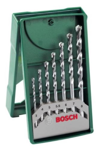 BOSCH 7dílná minisada vrtáků do kamene X-Line 2607019581