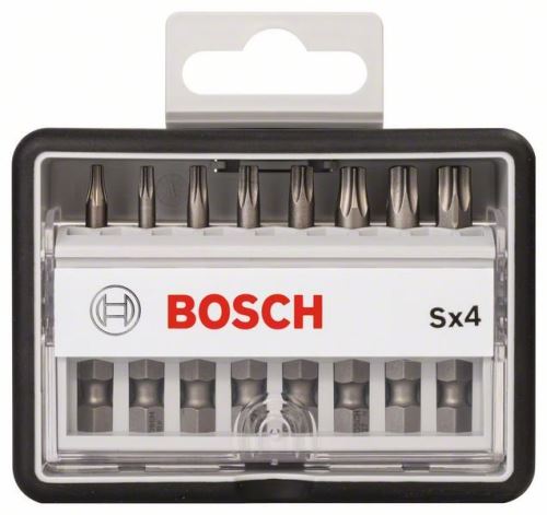 BOSCH 8dílná sada šroubovacích bitů Robust Line, Sx Extra-Hart 49 mm, 8dílná sada 2607002556