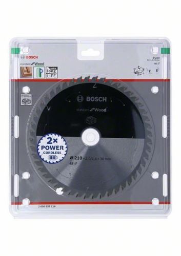 BOSCH Pilový kotouč pro aku pily; Standard for Wood 210x30x1,7/1,2x48T 2608837714