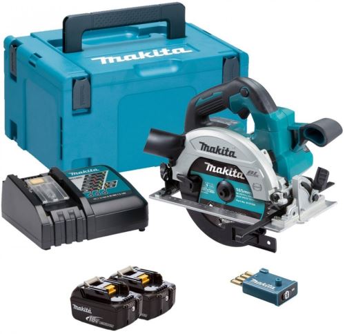 Makita Aku bezuhlíková okružní pila s AWS Li-ion LXT 18V/5,0Ah DHS661RTJU