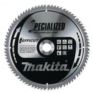 MAKITA kotouč pilový dřevo Efficut 305x2.15x30 mm 80 zubů B-67315