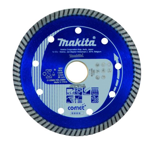 MAKITA kotouč řezný diamantový Comet Turbo 125x22.23 mm B-12996