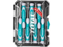 TOTAL Šroubováky, sada 7ks precision, industrial, CrV THT250726 TOTAL Šroubováky, sada 7ks precision, industrial, CrV THT250726