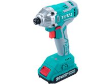 TOTAL utahovák rázový AKU 1/4", brushless, 20 V Li-ion (2x), 2000mAh, industrial TIRLI2002 TOTAL utahovák rázový AKU 1/4", brushless, 20 V Li-ion (2x), 2000mAh, industrial TIRLI2002