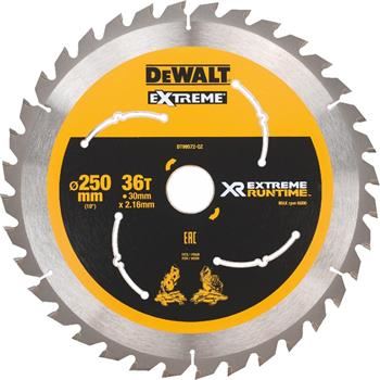 DeWALT Pilový kotouč (ideální pro pily FLEXVOLT) 250 x 30 mm, 36 zubů DT99572