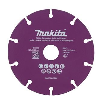 MAKITA kotouč řezný diamantový ocel 125x1.3x22.23 mm B-53693