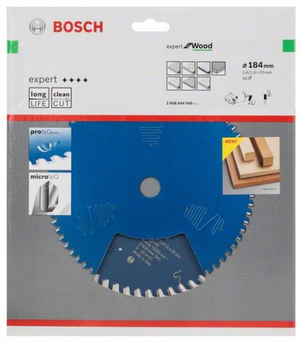 BOSCH Pilový kotouč Expert for Wood 184 x 20 x 2,6 mm, 56 2608644040