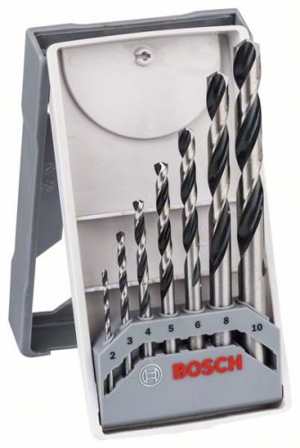 BOSCH 7dílná sada spirálových vrtáků HSS PointTeQ Mini X-Line 2608577347