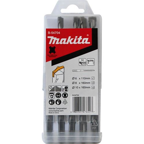 MAKITA sada vrtáků SDS-Plus D 6;8;10 mm, 5 ks B-54704