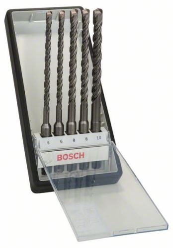 BOSCH 5dílná sada vrtáků do kladiv Robust Line SDS-plus-5 Ø 6,6,8,8,10 x 165mm 2607019928