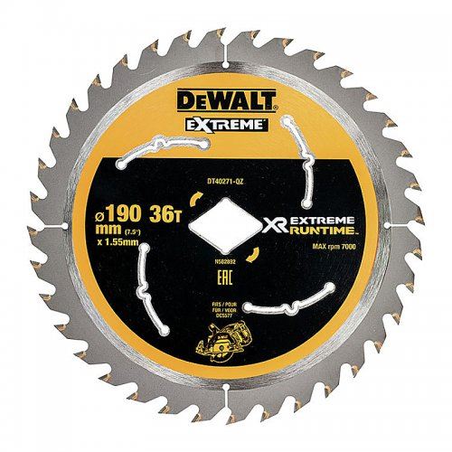 DeWALT Pilový kotouč 190mm, 36 zubů pro aku pily DT40271 DT40271