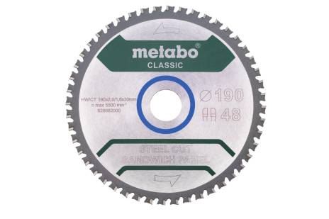 METABO Pilový kotouč Classic 190 x 30 mm, 48 zubů 628682000